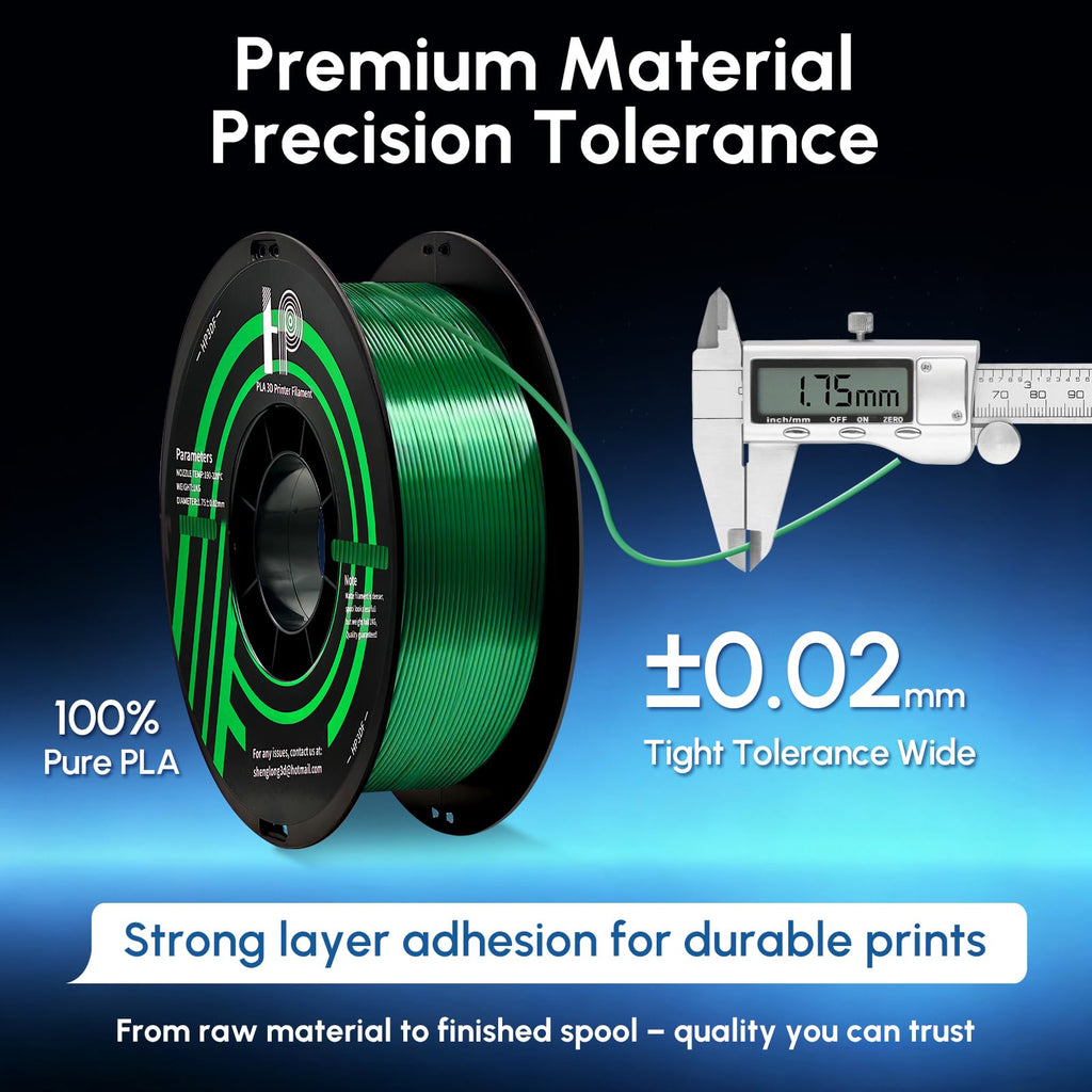 HP3DF 3D Printer Filament Galaxy Black 1KG,Shiny PLA Filament 1.75mm, Dimensional Accuracy+/-0.02mm, 1KG Spool (2.2 lbs), Fit Most FDM Printer(Galaxy Black)