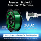 HP3DF 3D Printer Filament Galaxy Black 1KG,Shiny PLA Filament 1.75mm, Dimensional Accuracy+/-0.02mm, 1KG Spool (2.2 lbs), Fit Most FDM Printer(Galaxy Black)