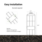 4 Pack 31'' Plant Trellis for Climbing Plants Indoor & Outdoor, Metal Trellis for Potted Plants, Plant Support for Houseplant, Vines, Pothos, Rose, Ivy, and Flowers, Black