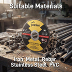 Panlen Metal Cut Off Wheels for Angle Grinder, 25 Pack 4.5" 7/8" Arbor