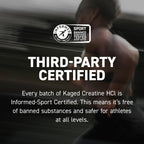 Kaged Creatine HCl Powder | 7X Concentrated vs Mono | Muscle Building & Recovery | High Absorption | No Bloating | Creatine for Men & Women | Vegan, Gluten Free | Lemon Lime | 75 Servings