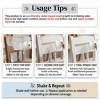 2 in 1 White Paint Wood Refinishing Kit– 2-Pack Easy Paint Brush with No Drip Design, High-Density Bristles for Furniture, Doors & Cabinets,6.35 oz per bottle.