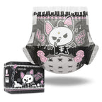 Littleforbig Ultra Absorbent 7000 mL Adult Printed Diaper 10 Pieces - Goth Brat (Large 36"-48")