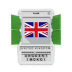 100 PICS Flags of The World Travel Game - Learn 100 Country Flags | Flash Cards with Slide Reveal Case | Geography Card Game, Gift, Stocking Stuffer | for Kids and Adults | Ages 6+