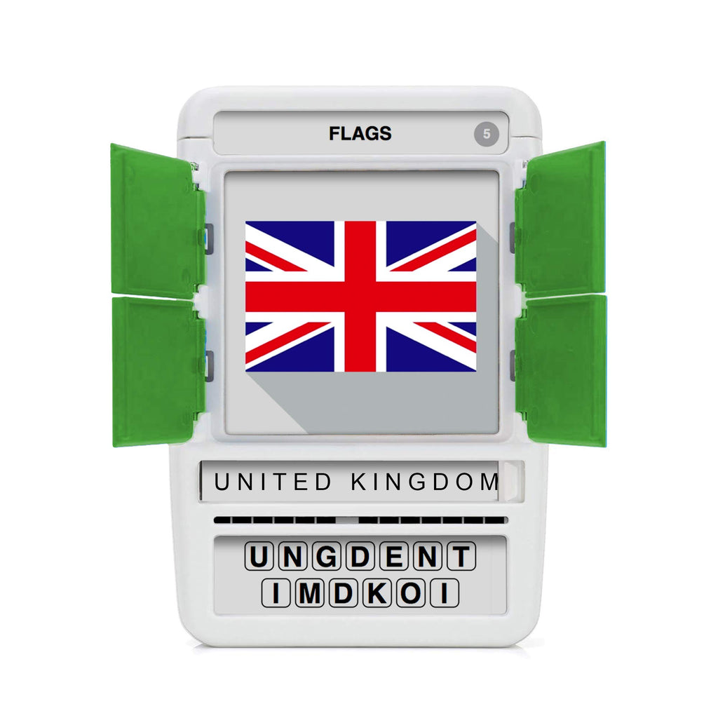 100 PICS Flags of The World Travel Game - Learn 100 Country Flags | Flash Cards with Slide Reveal Case | Geography Card Game, Gift, Stocking Stuffer | for Kids and Adults | Ages 6+