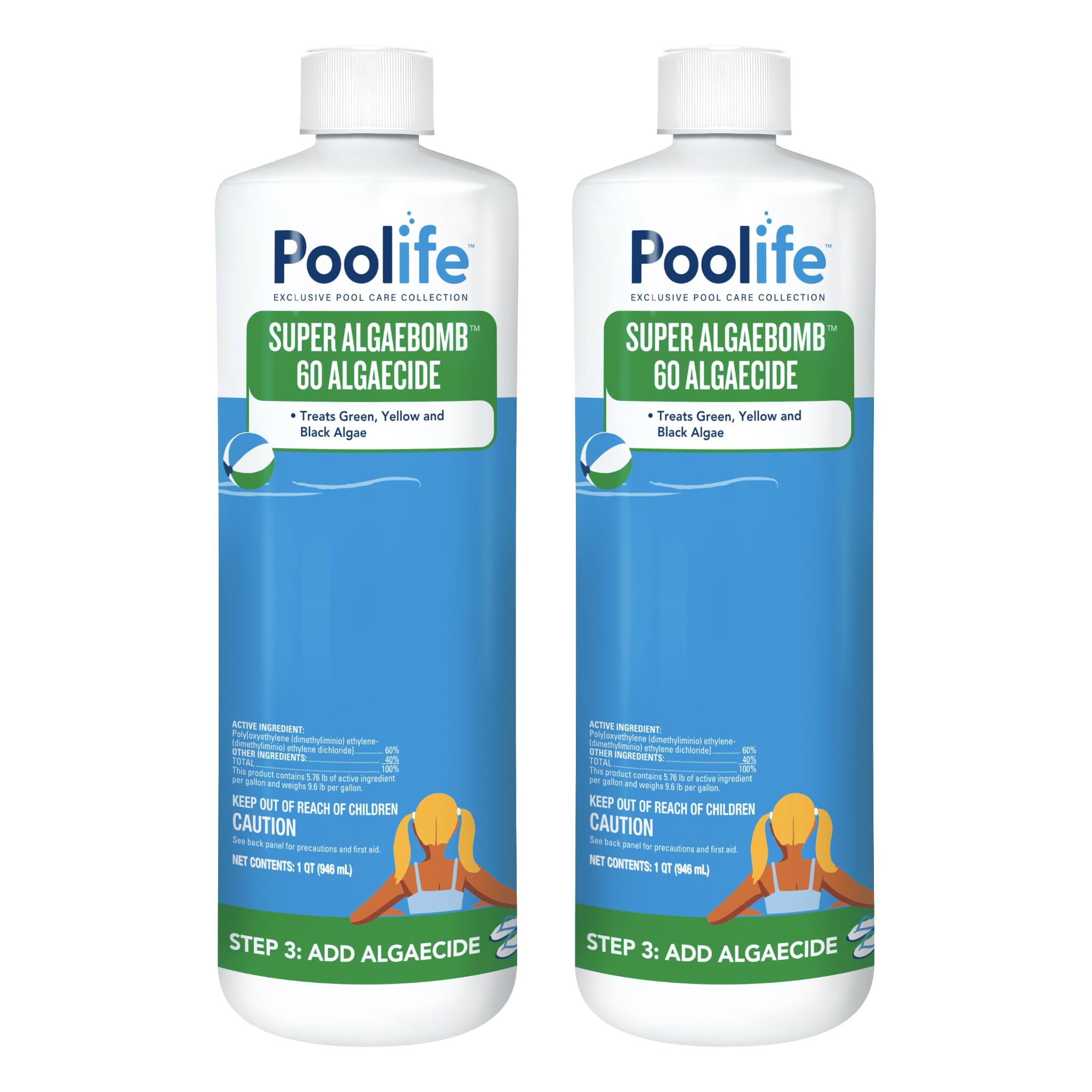 poolife Super Algae Bomb 60 (1 qt) (2 Pack)