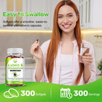 Lutein and Zeaxanthin Supplements, Eye Vitamin & Mineral Supplement, Multivitamin for Vision & Ocular Health with Omega-3, Protect and Enhance Your Eye Health Completely, 300 Softgels
