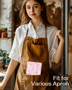 Slohif Server Book for Waitress Cute Serving Books with Zipper Pocket Accessories Leather Server Check Book Restaurant Waiter Server Booklet Organizer Ticket Book Holder