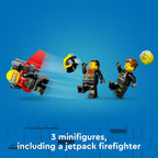 LEGO City Fire Rescue Plane Toy - Building Blocks Playset for Boys & Girls, Ages 6+ - Pretend Play for Role Play for Kids - Gift for Birthdays - 60413