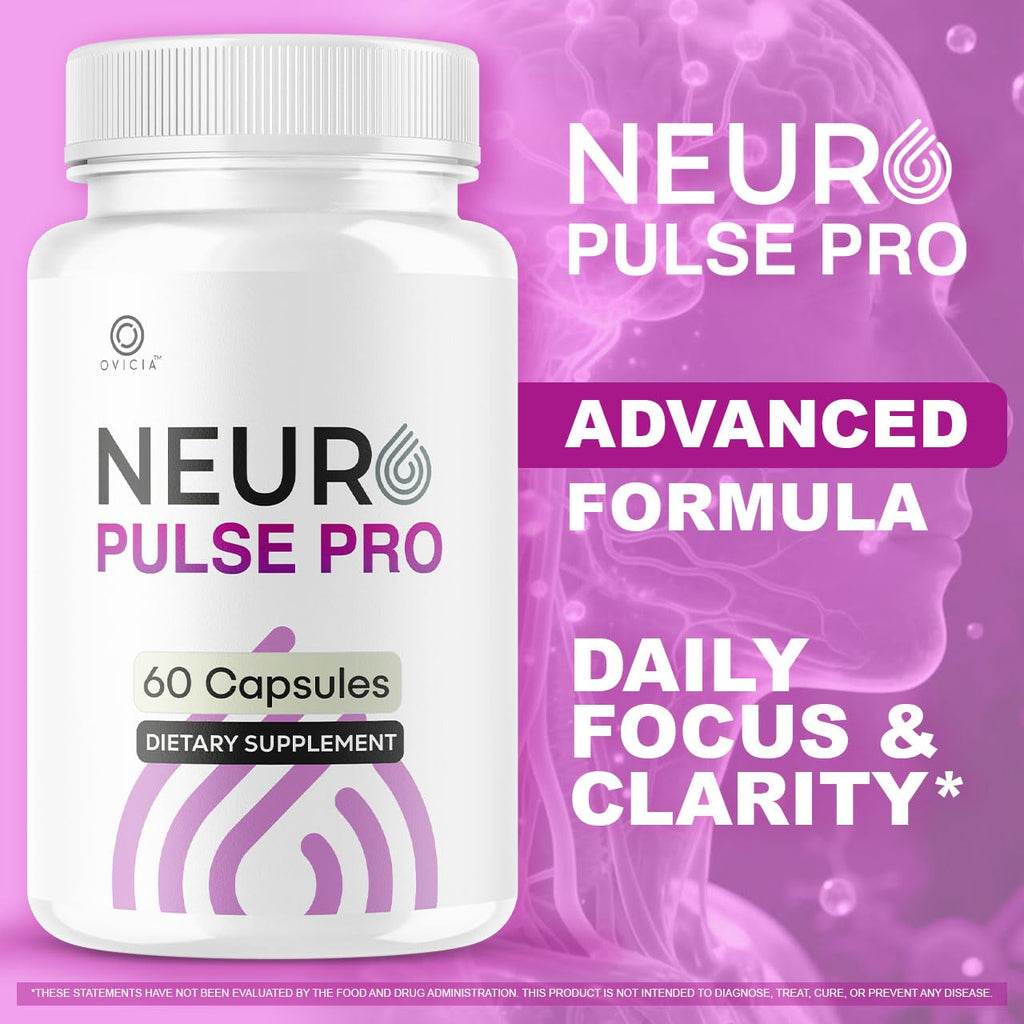 (3 Pack) Neuro Pulse Pro Capsules - Official NeuroPulsePro Pills Advanced Support For Maximum Strength, All Natural Ingredients Premium Vitamins For Overal Health & Wellness, 180 Capsules For 3 Months