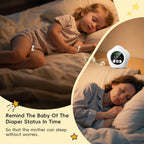Bedwetting Enuresis Alarm Wireless for Boys and Girls,Compact & Comfortable Wireless Sensor Proven Solution for Bedwetters.Includes Progress Card and Stickers