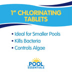 Pool Essentials 1" Swimming Pool Chlorinating Tablets, Kills Bacteria & Controls Algae, 1.5LB