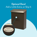 Architectural Mailboxes Designer Galvanized Steel Wall-Mount Mailbox, DVKPBZ0AM, Venetian Bronze, Medium