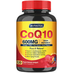 CoQ10 600 mg Softgels CoQ10 Supplement - CQ10 Coenzyme-Q10 with Omega 3 & PQQ & Vitamin E, CoQ10 400mg Softgels, 60 Servings