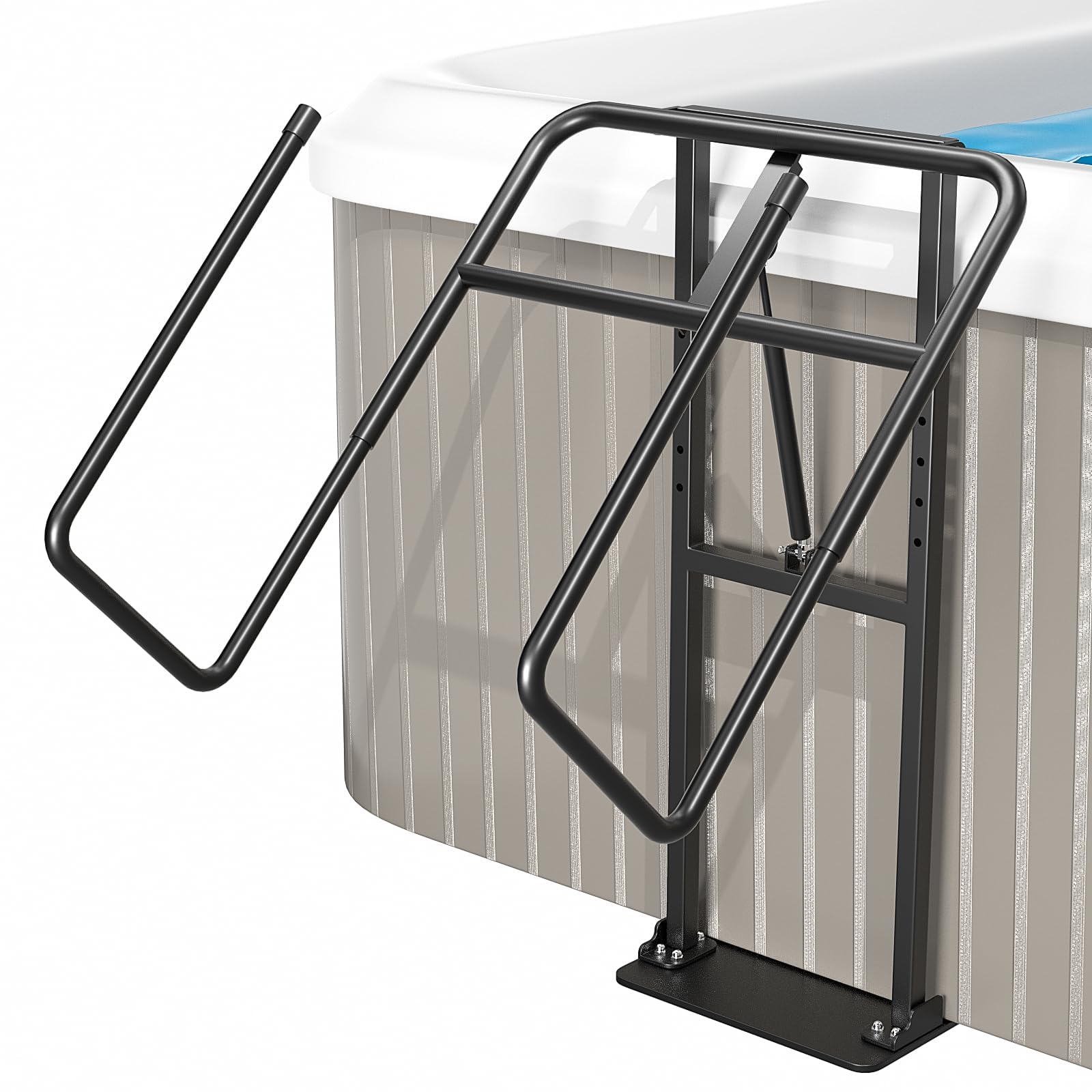 Hot Tub Cover Lift Adjustable U-Arms Spa Cover Lifter for Hot Tub Accessories, Hot Tub Cover Lifter Universal Fit Most Spas Hot Tubs Hydraulic Assist Removal System
