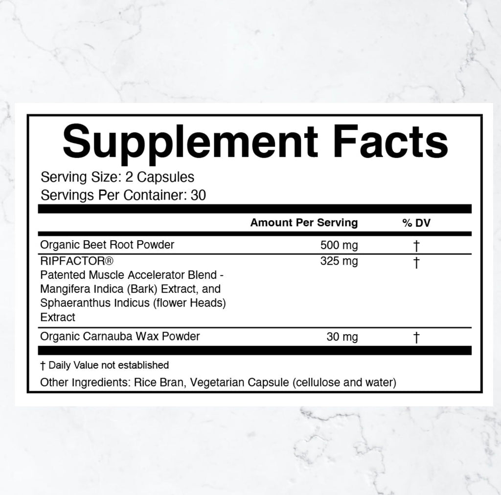 THREAD Performance Daily Strength | Strength & Recovery Capsules for Young Athletes | RipFACTOR® Herbal Blend | 30 Servings