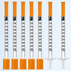 Medhome 0.5ml 31G 5/16inch Syringe, Individually Wrapped, Pack of 100