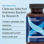 Neurobiologix Gut Histamine Support Supplement, Digestion & Immune Balance with Vitamin C, NAC, Bromelain & Quercetin, Supports Food-Derived Histamine Response for Men & Women, Vegetarian, 60 Capsules