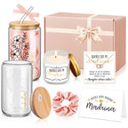 Singhoow 6 Pcs Godmother Proposal Gift Set, 16oz Cup,Spanish,Pink