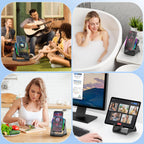 MILOUZ Wireless Induction Speaker 5-in-1 Bluetooth Speaker with Phone Stand