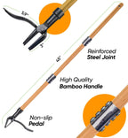 Craft911 Stand Up Weed Puller Tool with Long Handle - Dandelion Weeding Tool, No More Bending