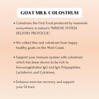 Mt. Capra Goat Colostrum | for Healthy Immune System, Gut, and Athletic Performance | Grass-Fed, High in Immunoglobulins | 30 Servings - 120 Capsules