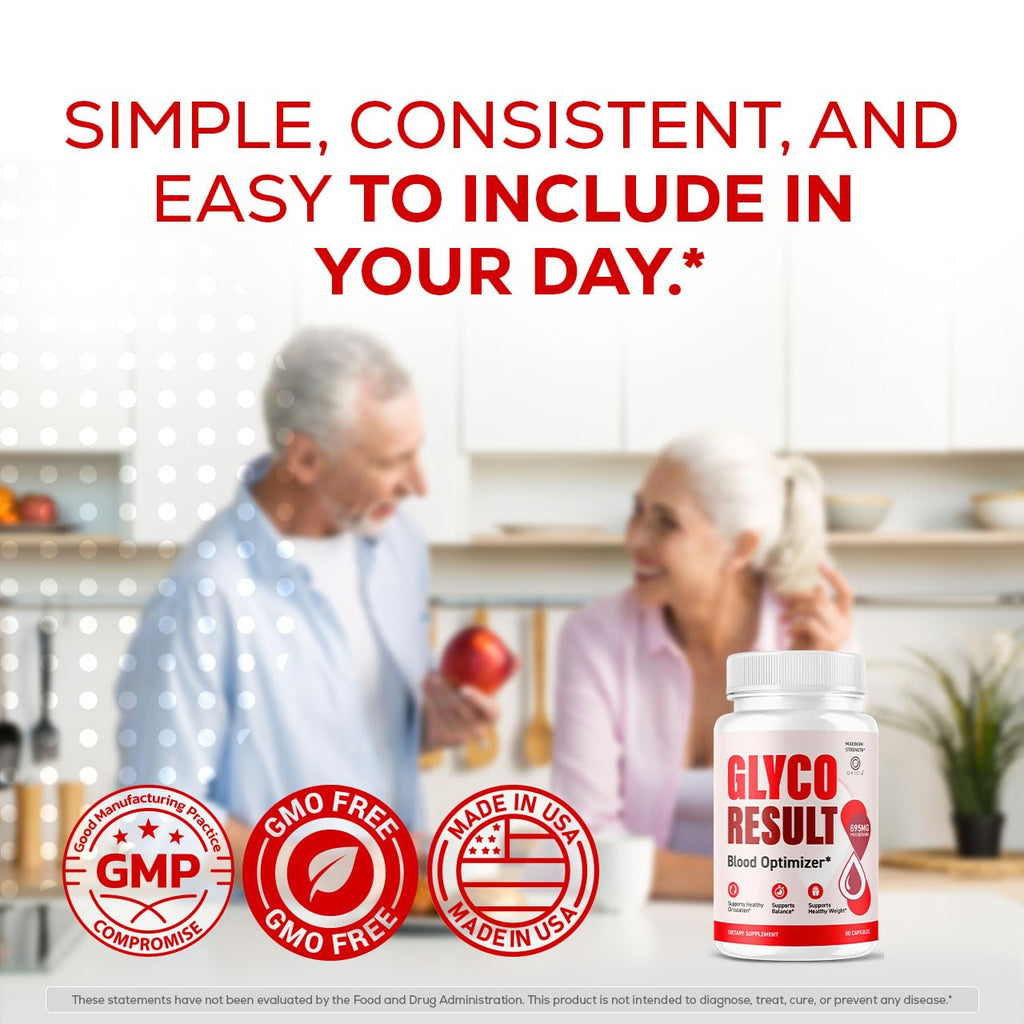 (2 Pack) Glyco Result Capsules - Official GlycoResult Pills Advanced Support for Maximum Strength, All Natural Ingredients Premium Vitamins for Overal Health & Wellness, 120 Capsules for 2 Months
