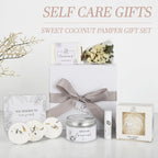 EXTALOW Spa Gifts for Women Bath and Body Gift Basket Valentines Day Gifts Coconut Lavender Home Spa Set Self Care Gift for Mom Sister Her Wife Birthday Gifts Spa Kit Care Package Thank You Gift