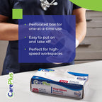 CARE PLUS Vinyl Gloves Clear Extra Large Size 200 Count | Heavy Duty, Non-Sterile, Powder-Free, Latex-Free Rubber | Food Prep, Kitchen & Cleaning Gloves, Ideal for Professional Use