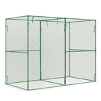 BPS Crop Cages for Garden Plant, 8x4x6 Ft Plant Netting Protection Tent with Zippered Door for Plants, Raised Garden Bed Cover with Frame for Vegetables, Fruits and Flowers