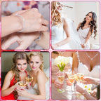 Yinkin 6 Pcs Bridesmaid Jewelry Set Necklace Earring Bracelet,Fresh