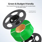 ANYCUBIC PETG Filament Refill, 3D Printer Filament, for Reusable Spools, Dimensional Accuracy +/- 0.02mm, Fit with Most Reusable Spools, 1KG, Black