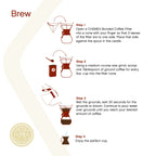 Chemex Unbleached, Pour Over FSU-100, 100ct