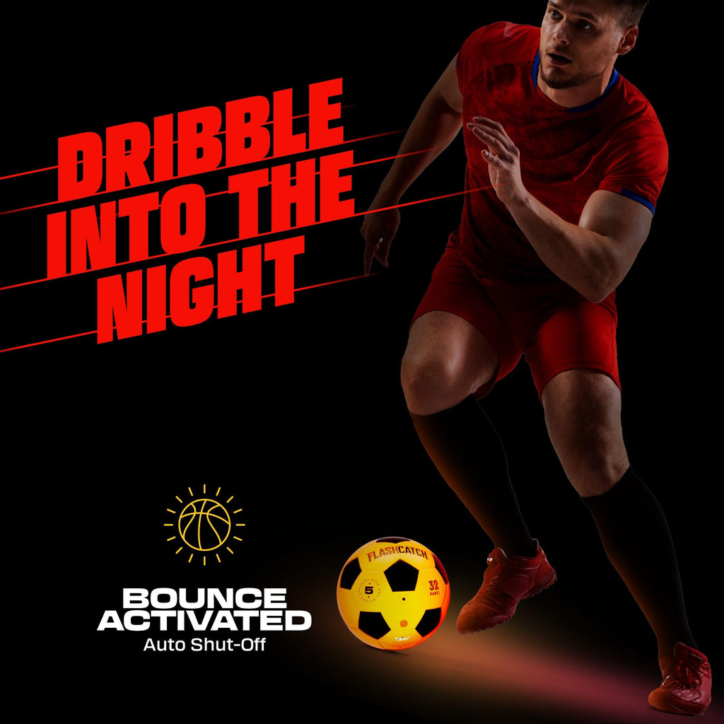 Light Up Soccer Ball - Glow in the Dark - NO 5 - Sports Gifts for Boys Girl