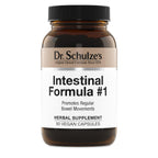 Dr. Schulze's Intestinal Formula #1 - Bowel Movement Supplement for Colon Health Support - Bloating & Constipation Aid - Intestinal Cleanse - All-Natural - Plant-Based - Vegan - 90 Count