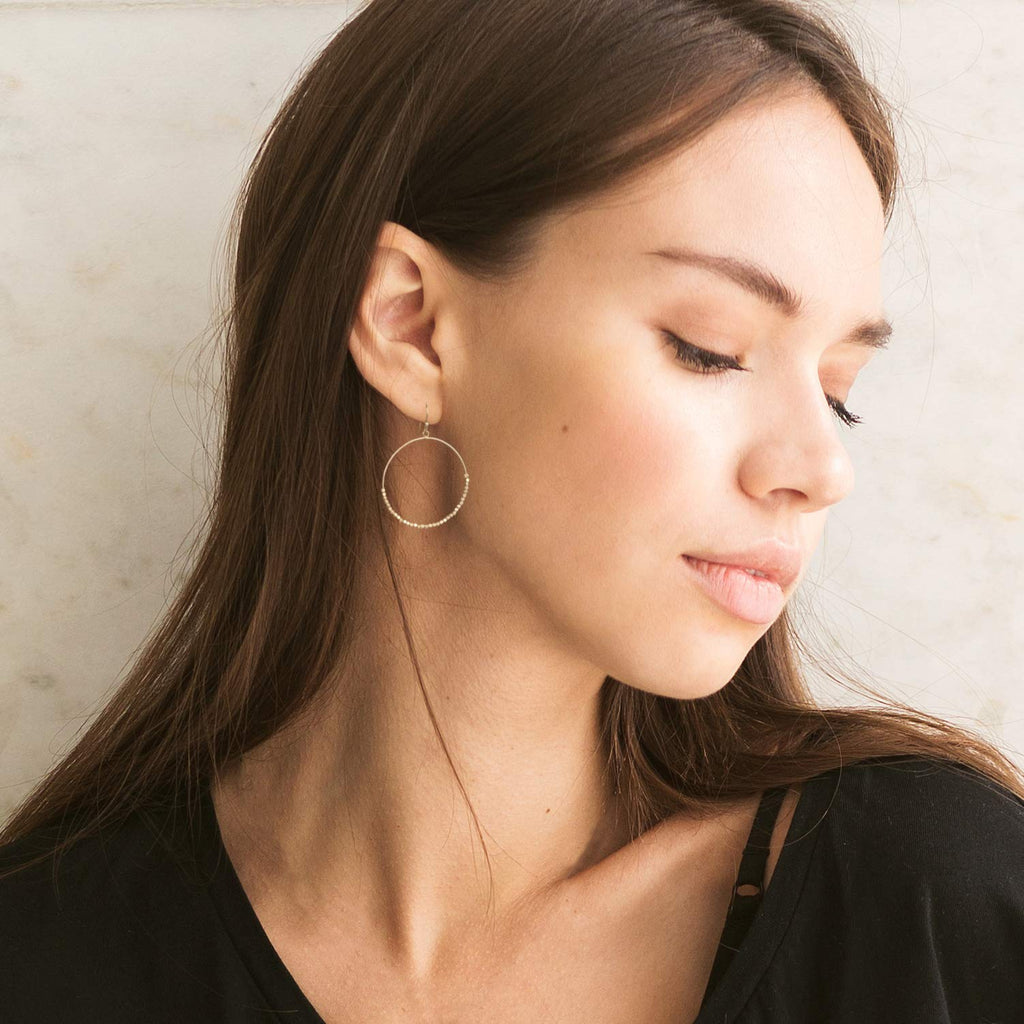 SPUNKYsoul Vintage Retro Women's Earrings, Geometric Hoop Dangle Jewelry