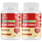 Cholesterol Supplements with Plant Sterols, Niacin, Red Yeast Rice, Bergamot, Omega-3 & Garlic - Advenced Absorption Formula - 180 Softgels