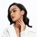 MDFUN Stud Earrings for Women Hypoallergenic Cubic Zirconia Earring 3MM