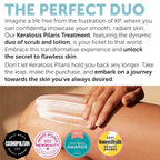 KP Bump Eraser Body Set with 10% AHA | Keratosis Pilaris Treatment | Keratosis Pilaris Lotion | Exfoliating Body Scrub | Ingrown Hair Treatment | Bundle Set for Bump, Strawberry Legs, Redness, Dryness