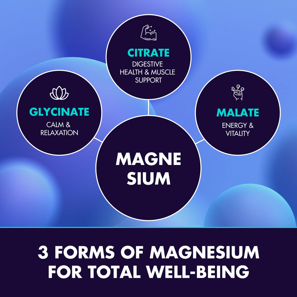 Magnesium Glycinate 2150MG Gummies for Women and Men, High Absorption Magnesium Glycinate, Citrate, Malate, Sugar Free, Vegan, 60 Chews, Pack of 2, Orange