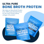 Paleovalley 100% Grass Fed Beef Bone Broth Protein Powder - Rich in Collagen Peptides for Hair, Skin, Gut Health, Bone and Joint Support - 15g Protein Per Serving - No Gluten or GMOs