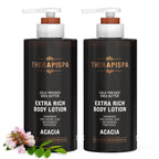 THERAPISPA Scented Body Lotion for Women – Deep Hydration & Nourishing Moisturizer with Shea Butter, Ceramides & Panthenol to Soften & Strengthen Extremely Dry Skin (Acacia, 17.0 fl oz)
