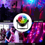 NEQUARE Disco Ball Party Lights 2-Pack, Sound Activated Strobe with Remote