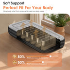 VOSSER Twin Air Mattress with Built in Pump,Inflatable Mattress 2 Mins Self-Inflation/Deflation,Thicker Blow up Mattress Leak-Proof,Flocked Top Air Bed with Storage Bag for Home, Camping & Guests