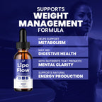 Lipo Flow Liquid Drops – LipoFlow Natural Liquid Dietary Natural Blend Supplement (2 Pack – 2 Month Supply)