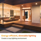 TJOY LED Flood Light Bulb 4 Pack, Recessed Ceiling Bulb, BR30, 65W Equivalent Efficient 9W, Dimmable, E26 Base, Warm White 3000K, 10 Year, 800 Lumens, 80CRI, LED Ceiling Light for Kitchen, Living room