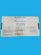 Bodipure All-In-1 Moisturizing Foot Mask | Keratin & Vitamin E Foot Mask for Dry Cracked Feet, Callus & Heel Softening | Easy-to-Use Pedicure Foot Repair | Chemical-free Feet Treatment | 50 Pairs