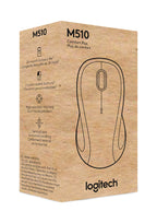 Logitech M510 Full Size Ambidextrous 2.4 GHz Wireless Mouse