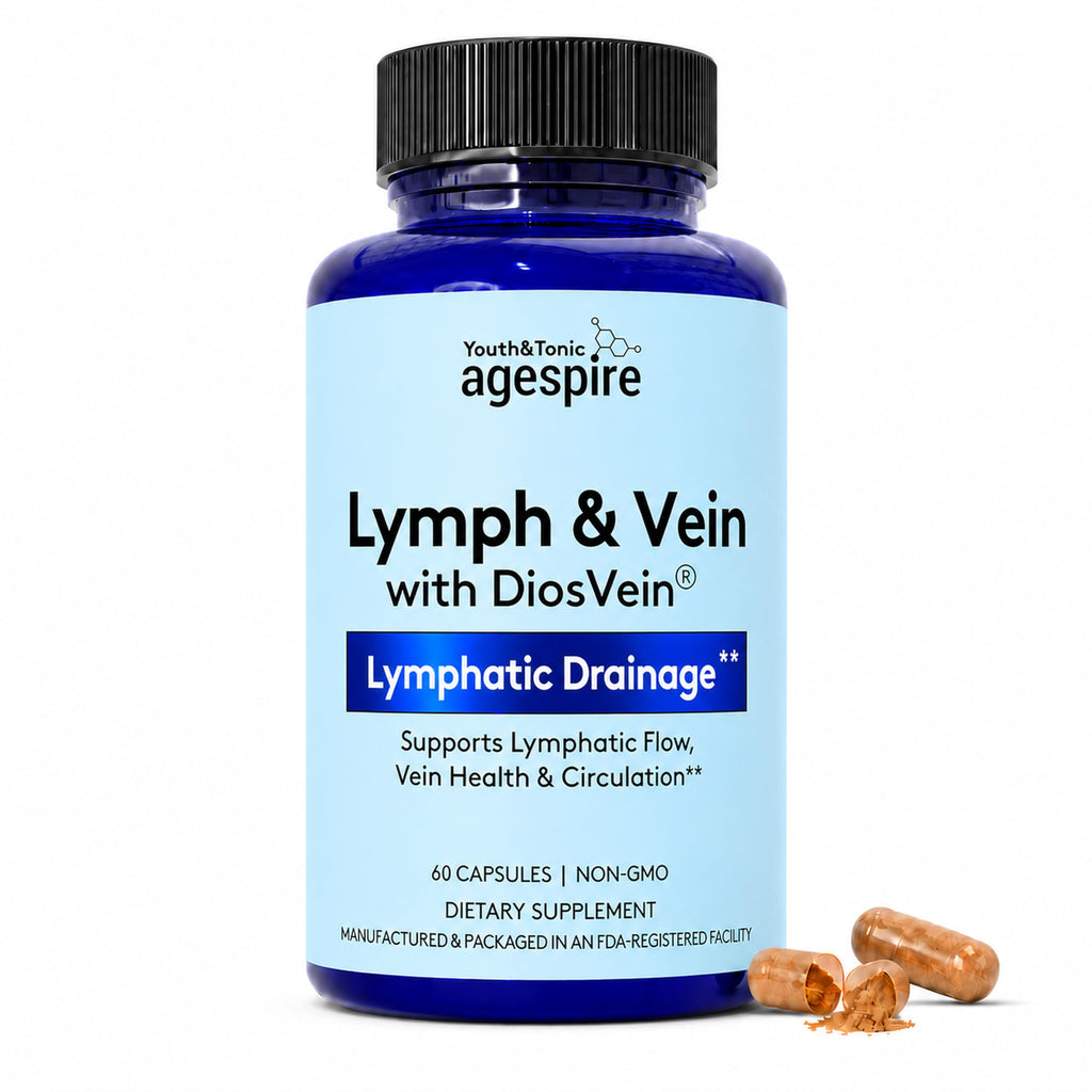 Youth & Tonic Lymphatic Drainage, Circulation, Diosmin Hesperidin 60 Pills