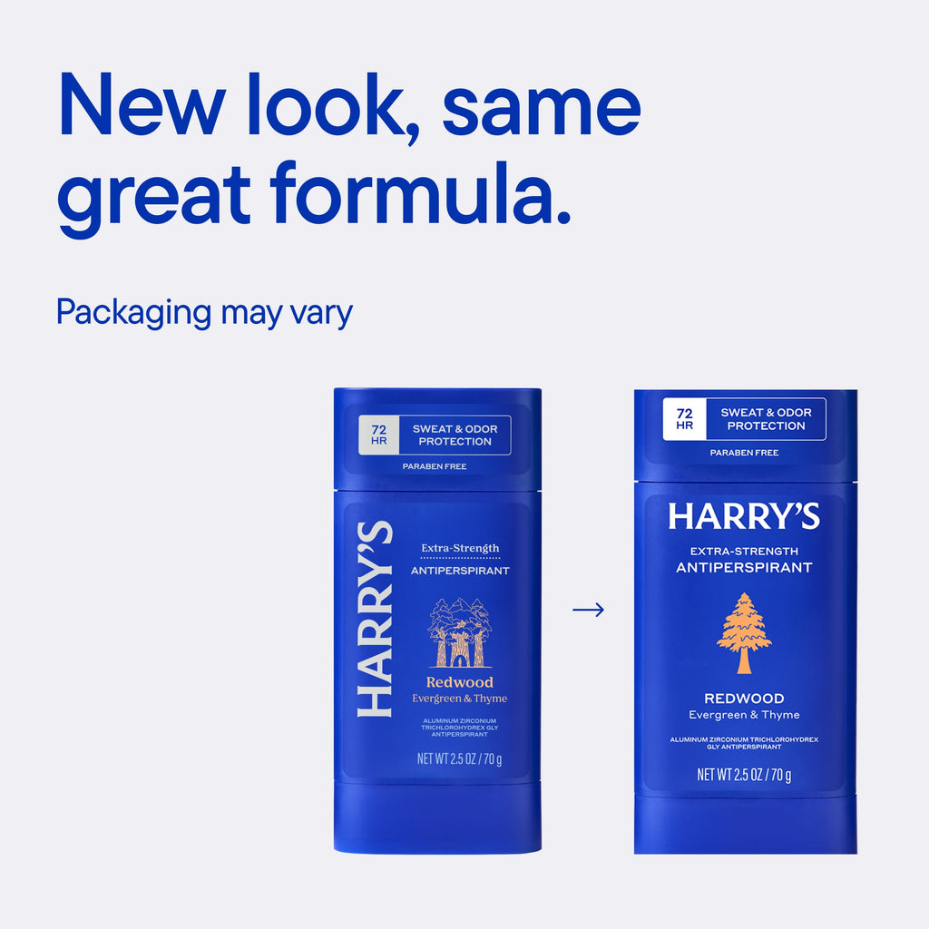 Harry's Extra-Strength Antiperspirant Deodorant - Redwood - 2.5 oz (3 Pack)